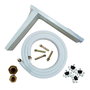 HTW Kit de instalación para aire acondicionado con soportes en L, tubo de cobre 1/4"-3/8", silentblocks y tornillería