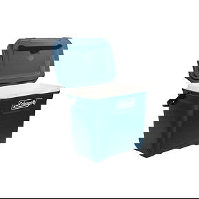 Coleman 28QT Xtreme - Nevera portátil de 26L, con asa de transporte, caja con tapa de bisagra, color azul