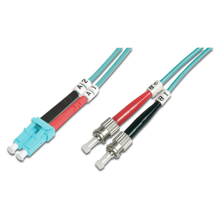 Digitus Cable de conexión de fibra óptica OM3 LC a ST 2 m Digitus Cable de conexión de fibra óptica OM3 LC a ST 2 m