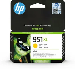 HP Cartucho de tinta original 951XL de alta capacidad amarillo, 1500 páginas