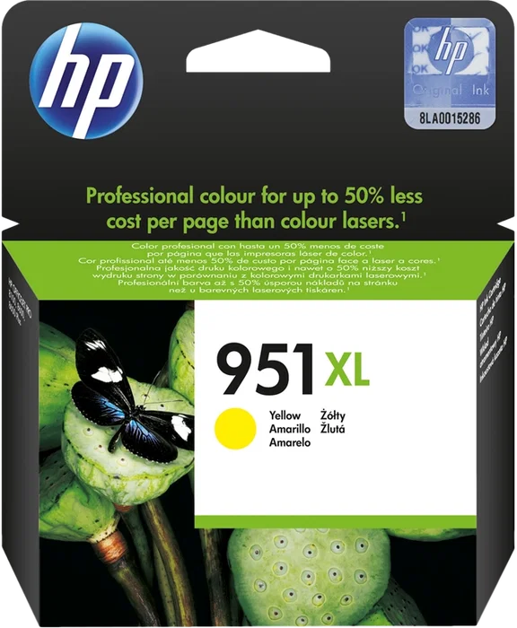 HP 951 XL Amarillo Cartucho de Tinta Original (CN048AE) HP 951 XL Amarillo Cartucho de Tinta Original (CN048AE)