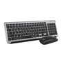 Subblim Combo Dual Prestige Extendido Gris/Negro con Teclado y Ratón Inalámbrico Bluetooth/2.4G