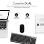 Subblim Combo Dual Prestige Extendido Gris/Negro con Teclado y Ratón Inalámbrico Bluetooth/2.4G