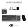 Subblim Combo Dual Prestige Extendido Gris/Negro con Teclado y Ratón Inalámbrico Bluetooth/2.4G