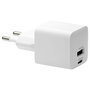 dbramante 1928 Cargador de Pared EU/US CH18EUWH7082, 2 Puertos USB-C y USB 2.0, 30W Max, Blanco, 5 Años Garantía