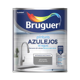 Bruguer Pintura Azulejos Al Agua Gris Granito Satinado 750 ml Interior