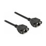 DeLOCK Cable de extensión de red Cat.6A S/FTP RJ45 hembra a RJ45 hembra 2 m negro
