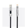 Nanocable Cable USB 2.0 con Cabezales Intercambiables USB-C+USB-A a Lightning+USB-C 27W 1m Negro/Gris