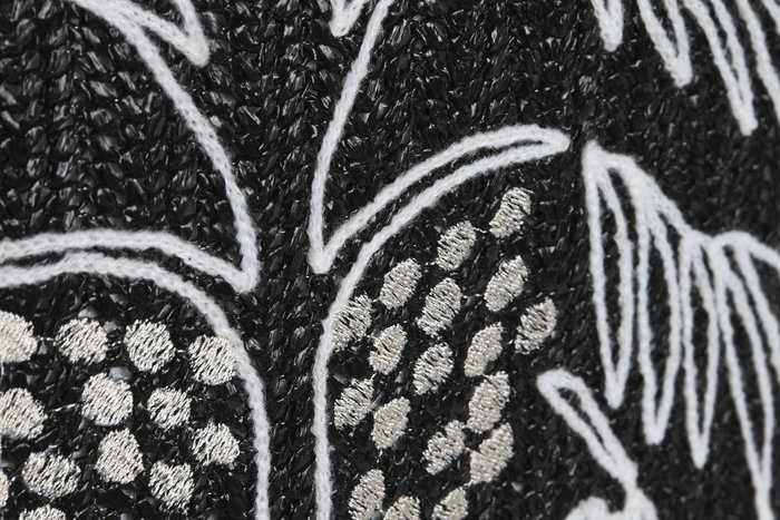 DKD Home Decor Cojin Shabby Negro Blanco 42x42x15 cm DKD Home Decor Cojin Shabby Negro Blanco 42x42x15 cm