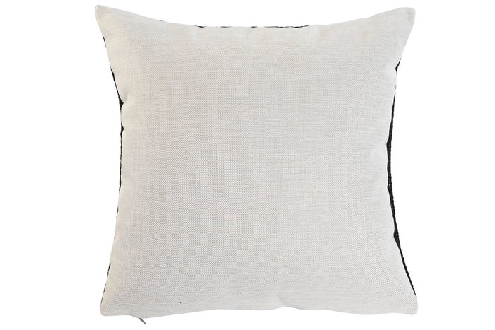DKD Home Decor Cojin Shabby Negro Blanco 42x42x15 cm DKD Home Decor Cojin Shabby Negro Blanco 42x42x15 cm