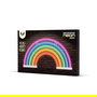 Forever Lámpara Neón LED Plexi Rainbow 5 con Regulador de Intensidad, USB, Blanco/Verde/Naranja/Rojo/Rosa, Multicolor