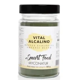 MYCONATUR Vital Alcalino 180Gr Eco - Mezcla Superalimentos (Espirulina, Chlorella, Moringa) Sin Gluten Vegano