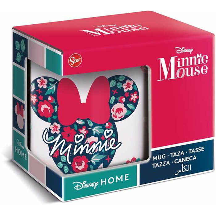 Stor Taza de Cerámica Minnie Mouse Gardening 325 ml en Caja Regalo