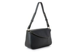 Lucky Bees 1273 Bolso de mano de cuero de polivinilo color verde oscuro