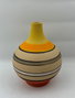 DKD Home Decor Jarrón de Cerámica Mostaza 15x15x19 cm