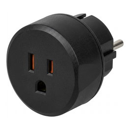 Brennenstuhl Travel Adapter GB/earthed, Negro