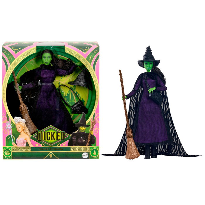Mattel Muñeca Colección Elphaba Thropp Wicked con Accesorios