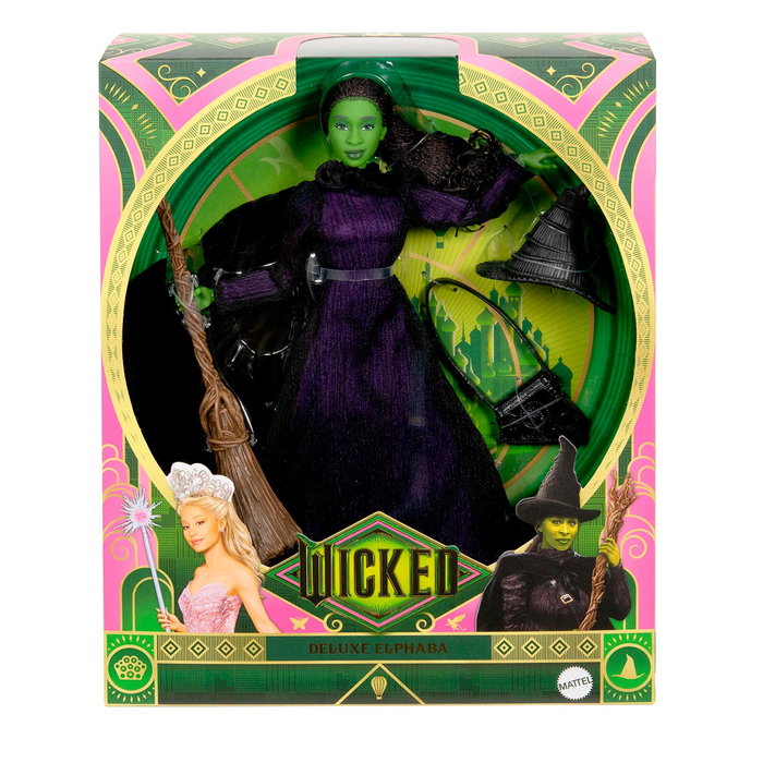 Mattel Muñeca Colección Elphaba Thropp Wicked con Accesorios