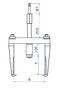 Extractor Hidráulico Forza 2 Patas 160X375