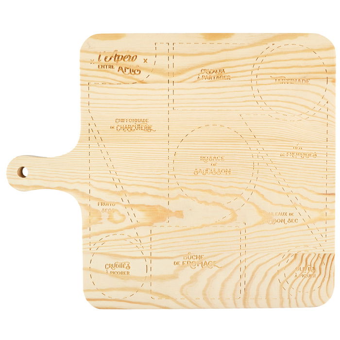 Cook Concept Tabla Servir Madera Bistrot Maderas Varias 44x37 cm