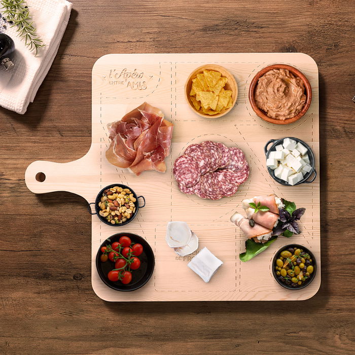 Cook Concept Tabla Servir Madera Bistrot Maderas Varias 44x37 cm