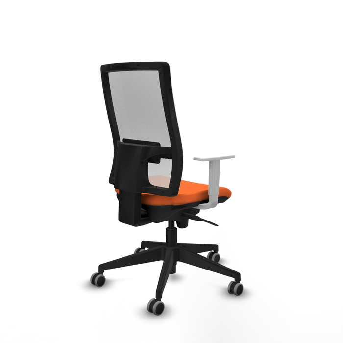 PIQUERAS Y CRESPO Silla de oficina Horna Naranja y Blanco