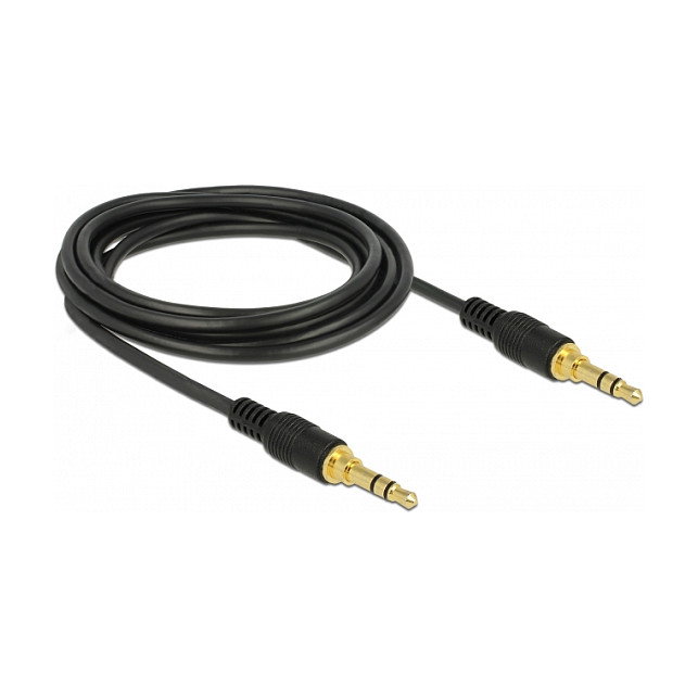 DeLOCK Cable de Audio 3,5 mm 3 Pin Macho a Macho 3 m Negro DeLOCK Cable de Audio 3,5 mm 3 Pin Macho a Macho 3 m Negro