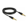 DeLOCK Cable de Audio 3,5 mm 3 Pin Macho a Macho 3 m Negro