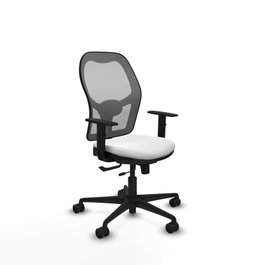 PIQUERAS Y CRESPO Silla de oficina Jorquera Sincro/Traslack Blanco y Gris