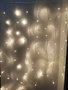 DKD Home Decor Cortina de Luces LED Amarillas 100x100 cm con 100 Bombillas