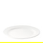 AMC Plato Llano de Policarbonato, Blanco, Diámetro 17 cm, Plato plano para vajilla (Set de 50)