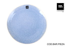 La Mediterranea Plato Llano Calobra Azul Ø26,2cm
