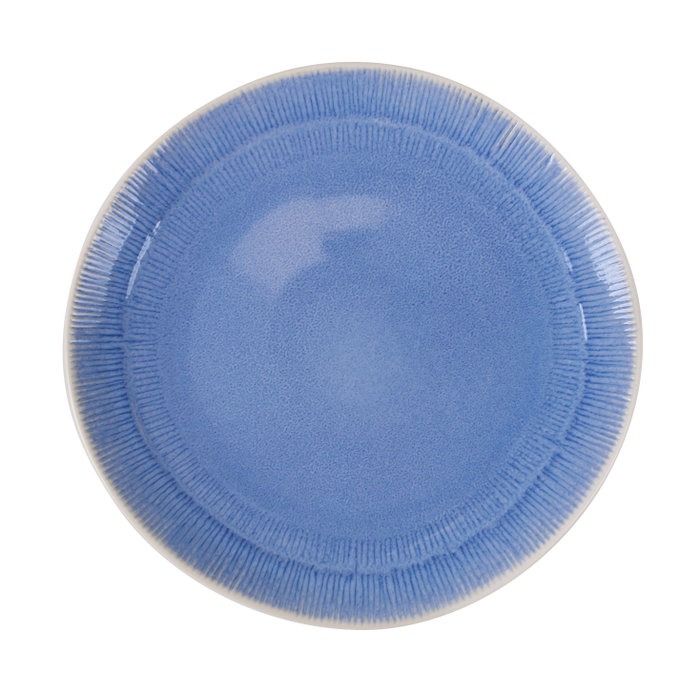La Mediterranea Plato Llano Calobra Azul Ø26,2cm