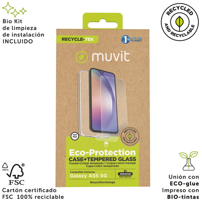 Funda y Protector para Móvil Muvit for Change Galaxy A55 5G Samsung Galaxy A56