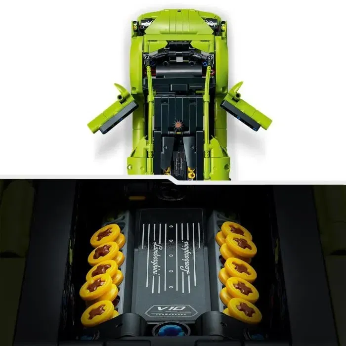 LEGO 42161 Lamborghini Huracán Técnica, Maqueta de Coche para Niños Fanáticos de los Deportes de Motor