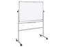 Q-connect Pizarra Blanca Doble Cara Melamina 120x90 cm Giratoria Marco Aluminio