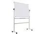 Q-connect Pizarra Blanca Doble Cara Melamina 120x90 cm Giratoria Marco Aluminio
