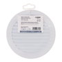 Edm Rejilla de Ventilación Redonda con Mosquitera Ø120mm ABS Blanca Empotrable