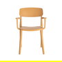 Silla Apilable Ocre Pp Contract 51,50 X 51 X 80 cm (Set de 2)