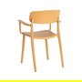Silla Apilable Ocre Pp Contract 51,50 X 51 X 80 cm (Set de 2)