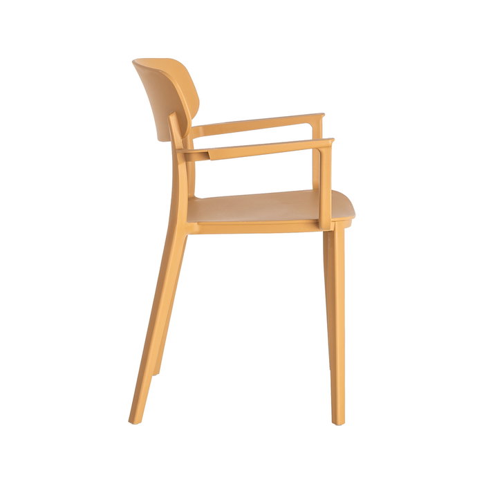 Silla Apilable Ocre Pp Contract 51,50 X 51 X 80 cm (Set de 2)