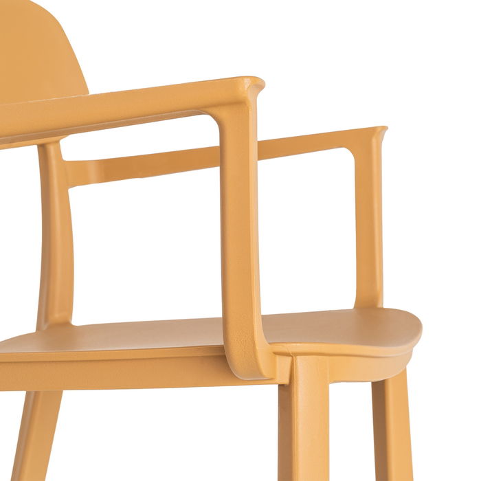 Silla Apilable Ocre Pp Contract 51,50 X 51 X 80 cm (Set de 2)