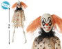 Atosa Figura Esqueleto De Payaso Con Traje De Lunares Y Pelo Naranja 40 cm