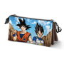 Dragon Ball Estuche Portatodo Triple Rivals - 3 Compartimentos Ripstop Impermeable, Azul, 10 x 23.5 x 5 cm