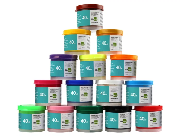 Liderpapel Tempera Escolar 40 ml Rosa - Pintura Fluida Cubriente para Papel, Cartulina, Madera, Tela, Modelado y Arcilla, Apto a Partir de 3 Años