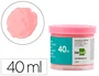 Liderpapel Tempera Escolar 40 ml Rosa - Pintura Fluida Cubriente para Papel, Cartulina, Madera, Tela, Modelado y Arcilla, Apto a Partir de 3 Años