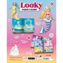 Ravensburger RAV9783380990727 - Libro de pegatinas y colorear Looky, diseño de moda con sirenas, 24 páginas, para niños de 4 años o más