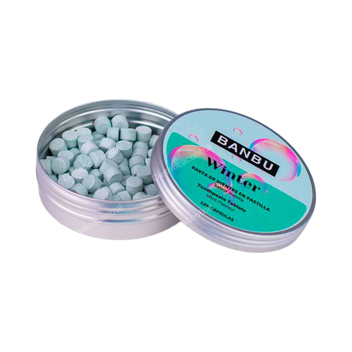 BANBU Dentífrico en Pastillas Natural Sabor Canela 120 Unidades - Certificado Orgánico, Vegano, Triple Acción: Anticaries, Antiplaca y Antiinflamatorio