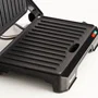 Taurus MyGrill Legend 968146000 Grill Eléctrico de Contacto y Plancha, 1000W, Apertura 180º, Placas Antiadherentes, Bandeja Recogegrasas Extraíble, Negro/Acero