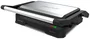 Taurus MyGrill Legend 968146000 Grill Eléctrico de Contacto y Plancha, 1000W, Apertura 180º, Placas Antiadherentes, Bandeja Recogegrasas Extraíble, Negro/Acero